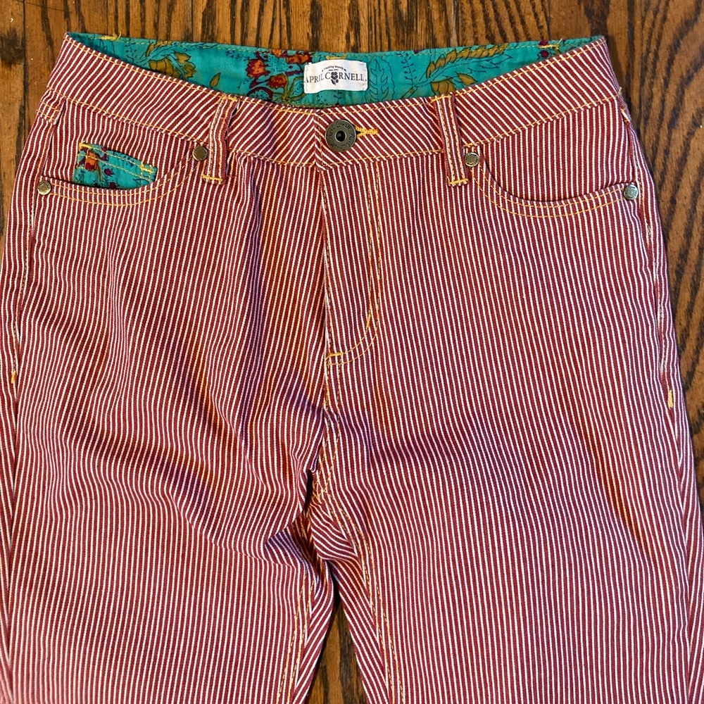 April Cornell choo choo pants NEW!